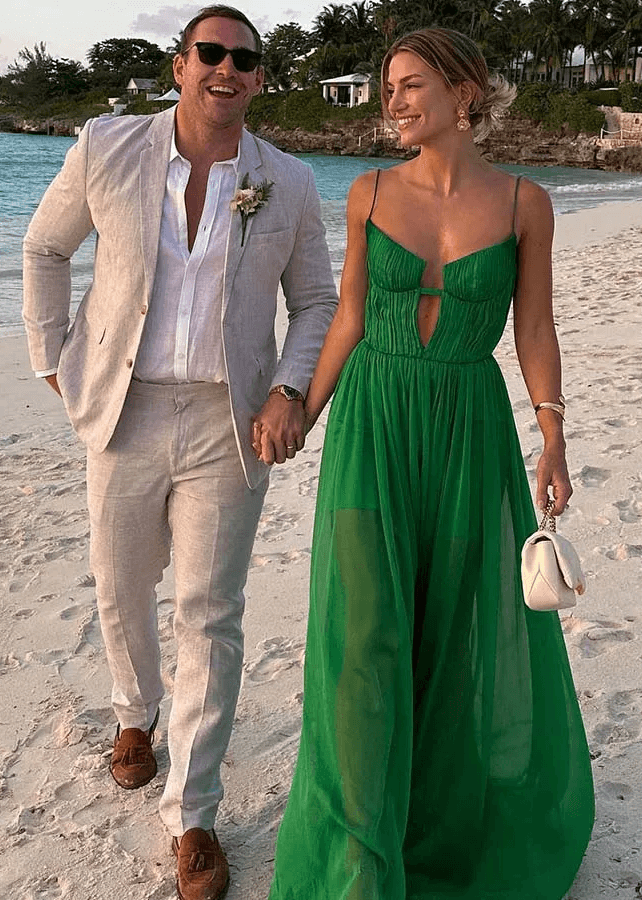 Emerald Green Zara Wedding Guest Dress